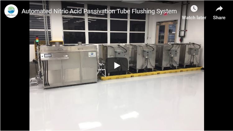 Automated Nitric Acid Passivation Tube Flushing System