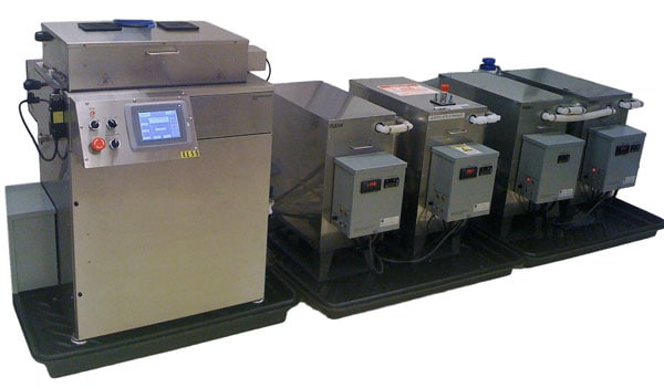 Automated Ultrasonic Wash-Rinse-Dry Parts Cleaning Systems