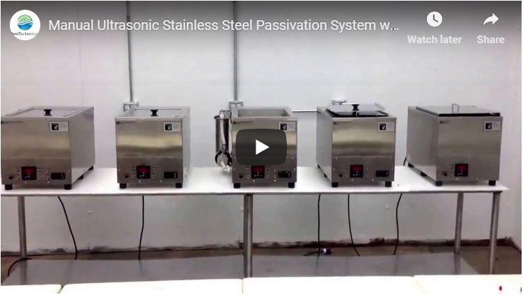 Manual Ultrasonic Stainless Steel Passivation System with Nitric and Ctiric Acid