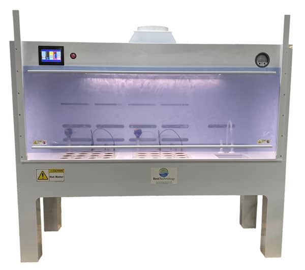 Fume hood for wet chemical processing - Nitric passivation