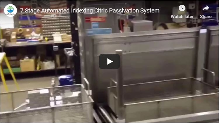 Fully-Automated Conveyor Indexing Parts Washer System with Passivation