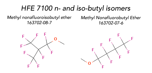 HFE 7100 isomers